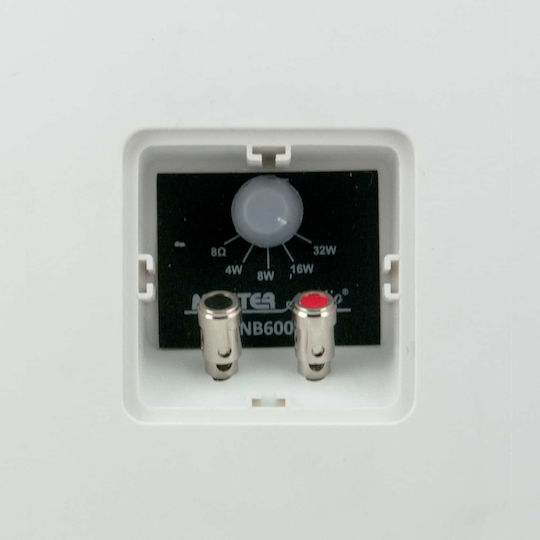 Master Audio NB600T Παθητικά Επιτοίχια Ηχεία (Ζεύγος) 19.6x19.3x30.2εκ. Λευκά