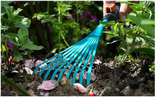 Gardena Combisystem Hand Lawn Rake with Handle Combi