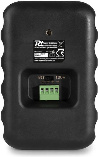 Power Dynamics BC30V Passive Wall-Mount Installation Speakers Pair Black