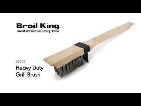 Broil King Wooden BBQ Cleaning Brush with Scraper 51cm