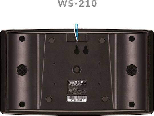 Inter-M WS-210 Επιτοίχιο Ηχείο (Τεμάχιο) Μαύρο