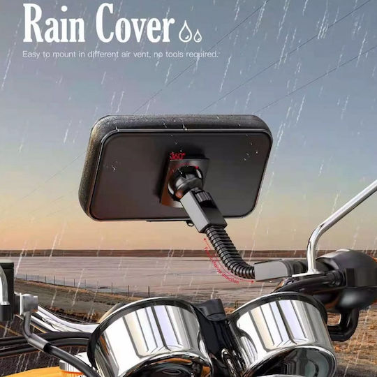 Moxom Moxom Knight Motorcycle Phone Mount with Waterproof Case 5.5-7" for Mirror