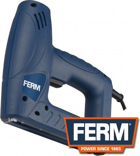 Ferm Elektrisches Tacker Netzstrom ETM1004 für Nägel / Heftklammern