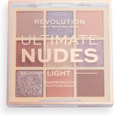 Revolution Beauty Ultimate Nudes Παλέτα με Σκιές Ματιών σε Στερεή Μορφή Light 8.1gr