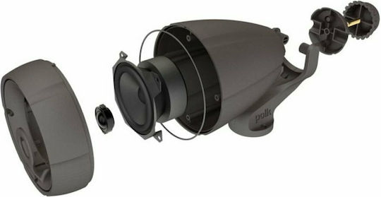 Polk Audio Atrium Sat300 Wall Installation Speaker 100W Piece 13.97x21.34x17.78cm Brown
