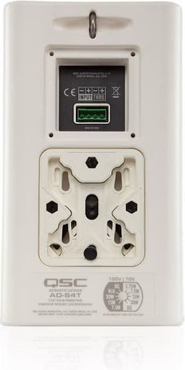 QSC AD-S4T Παθητικό Επιτοίχιο Ηχείο 50W (Τεμάχιο) Λευκό