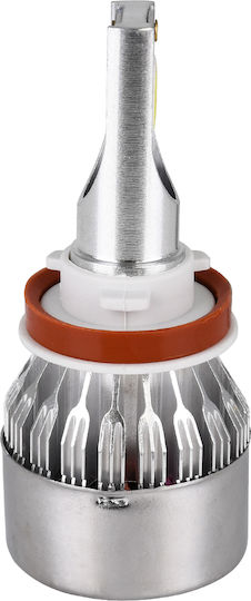 GloboStar Lampen Auto C6 Line H9 Canbus LED 6000K Kaltes Weiß 8-48V 72W 2Stück