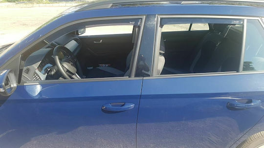 Heko Set deflectoare de vânt Dark Fime pentru Skoda Fabia 4buc