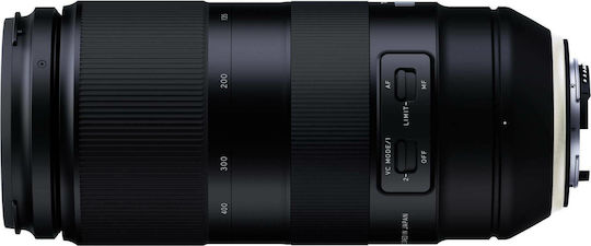 Tamron Full Frame Φωτογραφικός Φακός 100-400mm f/4.5-6.3 Di VC USD Tele Zoom για Nikon F Mount Μαύρος