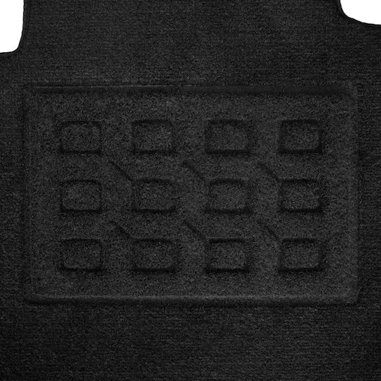 Cik Set of Front and Rear Mats 4pcs for Peugeot 208 3D/5D 04/2012-2019 Black