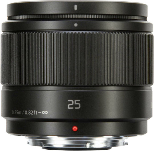 Panasonic Crop Φωτογραφικός Φακός Lumix G 25mm f/1.7 Σταθερός για Micro Four Thirds (MFT) Mount Μαύρος
