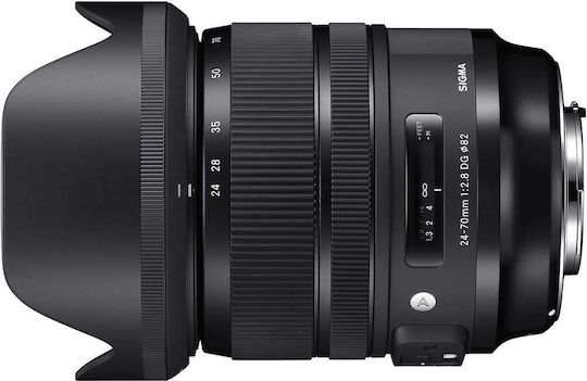 Sigma Voller Rahmen Kameraobjektiv 24-70mm f/2.8 DG OS HSM Art Standard-Zoom / Telezoom / Weitwinkel-Zoom für Canon EF Mount Black