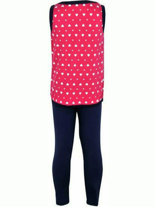 BodyTalk Kinder Set mit Leggings Sommer 2Stück Fuchsie