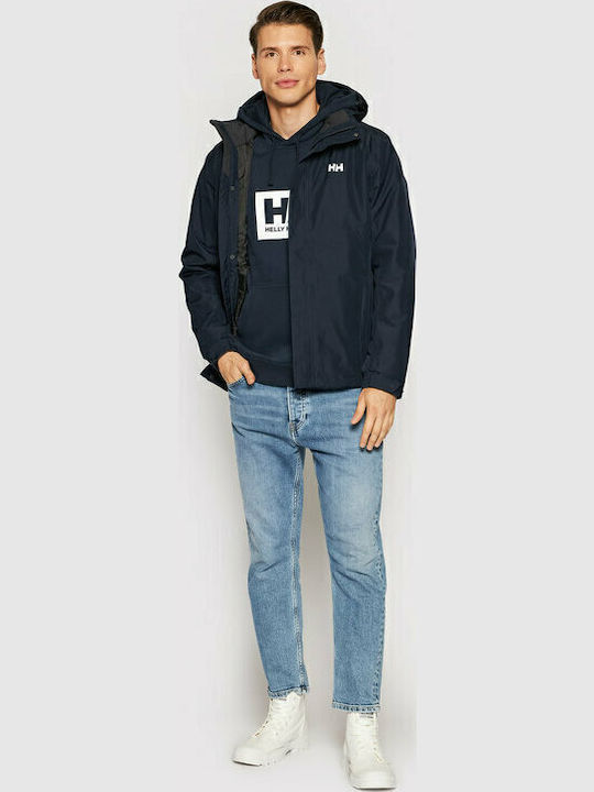 Dubliner Insulated 3 in 1 Winter Jacket Waterproof Navy Blue