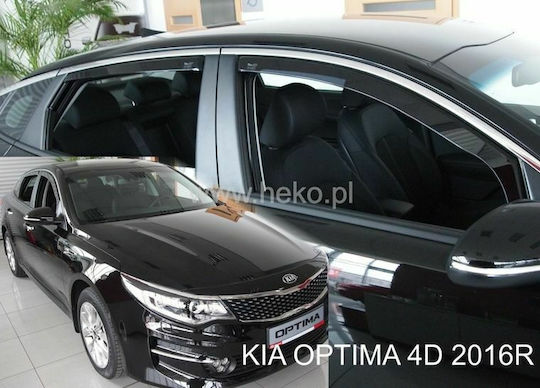 Heko Set deflectoare de vânt Dark Fime pentru Kia Optima 4buc