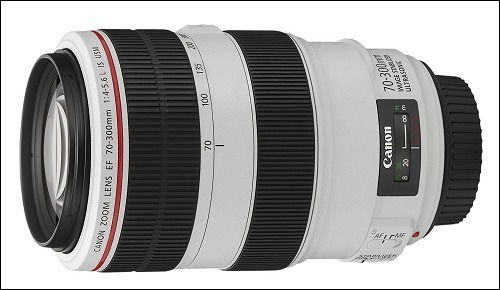 Canon Crop Kameraobjektiv 70-300mm f/4-5.6L IS USM Telezoom / Teleobjektiv für Canon EF Mount White