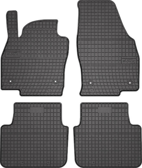 Frogum Set of Front and Rear Mats 4pcs for Skoda Scala 2019 Black