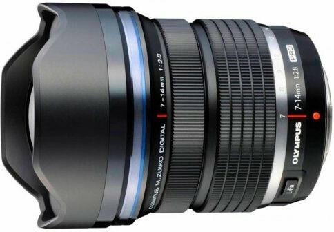 Olympus Crop Camera Lens M.Zuiko ED 7‑14mm 1:2.8 Pro Ultra-Wide Zoom for Micro Four Thirds (MFT) Mount Black
