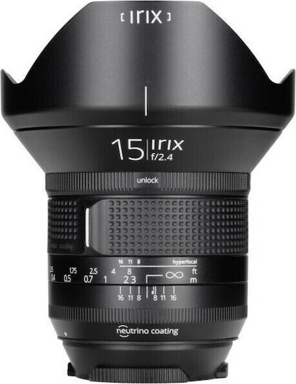 Irix Full Frame Camera Lens Firefly 15mm f/2.4 Wide Angle for Nikon F Mount Black