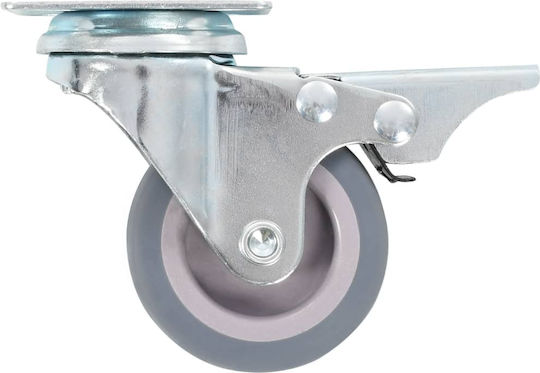 vidaXL 277911 Rotating Wheels with Rubber Brake 8 Pieces 50mm