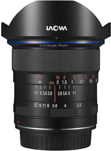 Laowa Full Frame Camera Lens 12mm f/2.8 Zero-D Wide Angle for Canon EF Mount Black