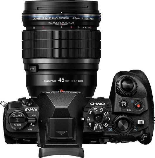Olympus Crop Φωτογραφικός Φακός M.Zuiko Pro ED 45mm f/1.2 Σταθερός για Micro Four Thirds (MFT) Mount Μαύρος