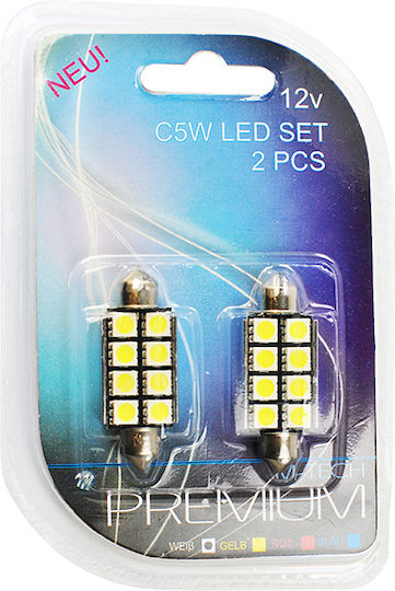 M-Tech Lampen Auto C5W / C10W 41mm Canbus LED Weiß 12V 1.92W 2Stück