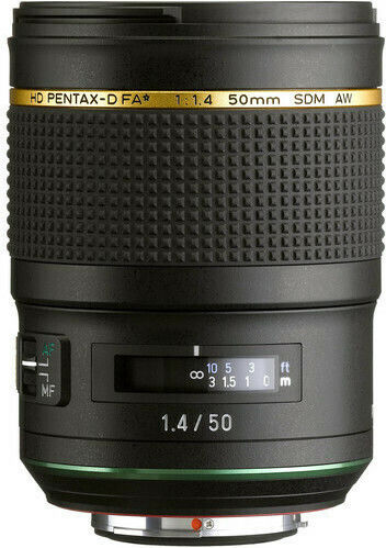 Pentax Full Frame Φωτογραφικός Φακός FA* 50mm f/1.4 SDM HD AW Σταθερός για Pentax K Mount Μαύρος