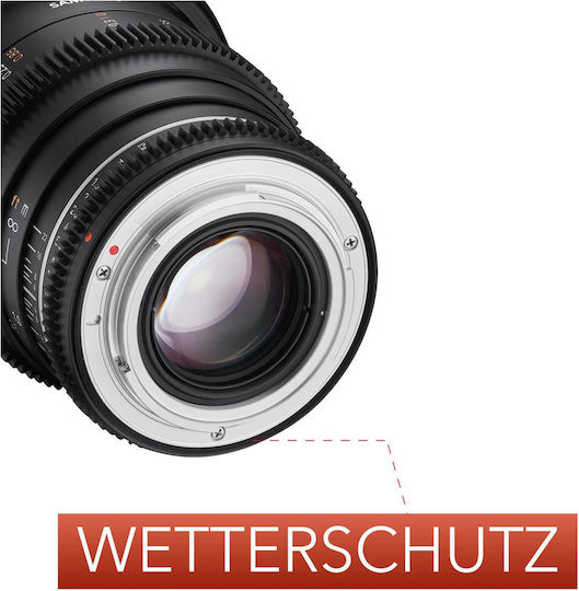 Samyang Voller Rahmen Kameraobjektiv 85mm T1.5 VDSLR MK2 Cine Teleobjektiv für Canon EF Mount Black
