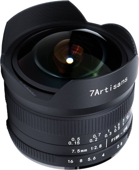 7artisans Crop Φωτογραφικός Φακός Photoelectric 7.5mm f/2.8 Mark II Fisheye / Wide Angle για Sony E Mount Μαύρος