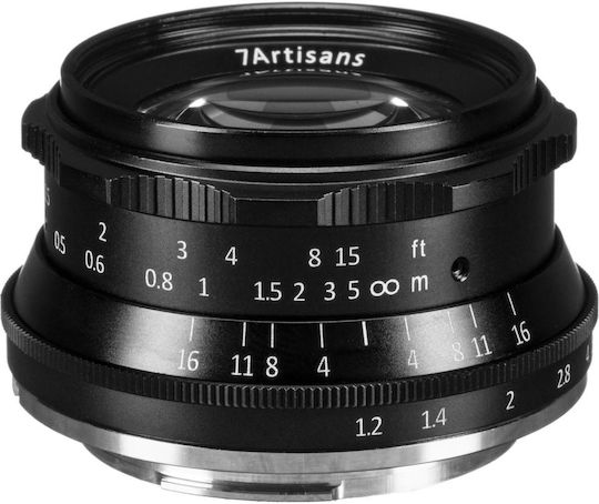 7artisans Crop Camera Lens Photoelectric 35mm f/1.2 Fixed for Canon EF-M Mount Black
