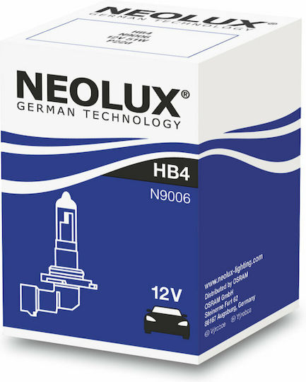 Neolux Lamps Car Standard HB4-9006 Halogen 3200K Warm White 12V 51W 1pcs