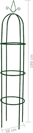 vidaXL Plant Support Bases 38cm from Metal Set of 2pcs