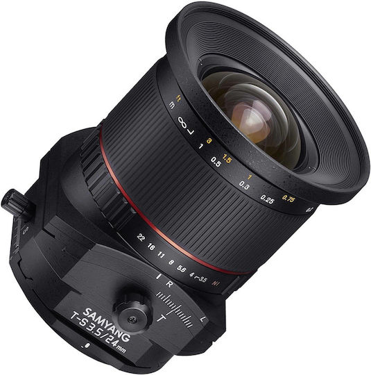 Samyang Full Frame Φωτογραφικός Φακός T-S 24mm f/3.5 ED AS UMC Wide Angle / Tilt-Shift για Sony E Mount Μαύρος