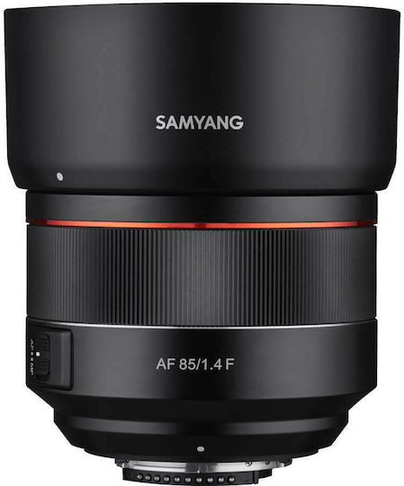 Samyang Full Frame Φωτογραφικός Φακός AF 85mm f/1.4 Telephoto για Nikon F Mount Μαύρος