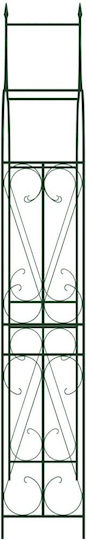 Arcadă De Grădină Din Metal Negru 120x38x258cm