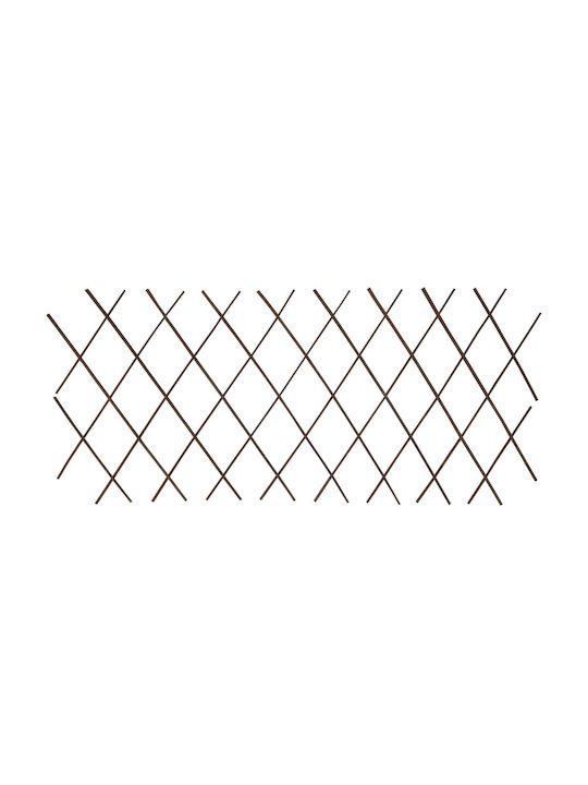 Klappbare Garten-Spaliere aus Holz mit Rhombus-Rasterdesign in Braun Farbe 180x60cm 5Stücke