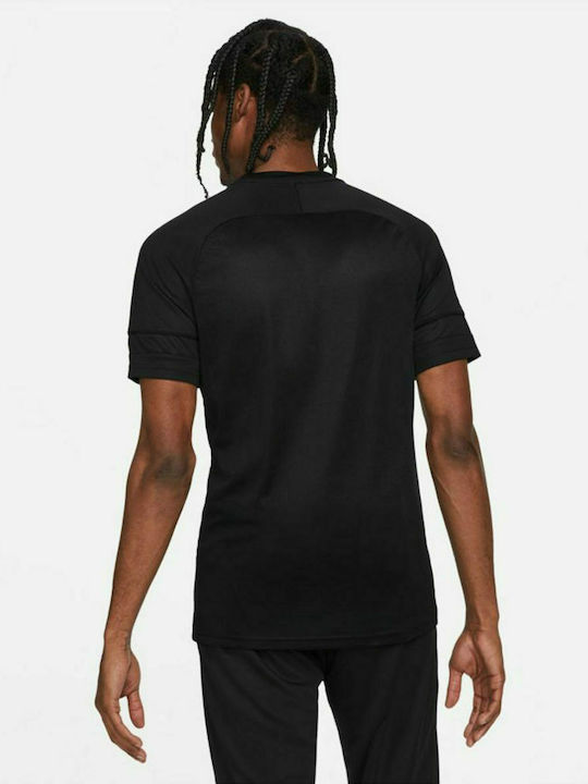 Nike Academy Men's Athletic T-shirt Short Sleeve Dri-Fit Black