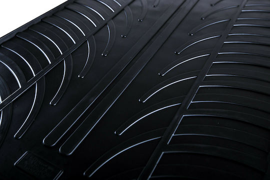 Gledring Satz Vorder- und Hintermatten 4Stück aus Gummi für Land Rover Range Rover Evoque 2011-2019 Schwarz