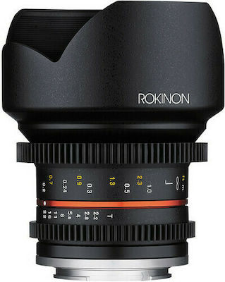 Samyang Crop Φωτογραφικός Φακός 12mm T2.2 VDSLR NCS CS Wide Angle για Micro Four Thirds (MFT) Mount Black