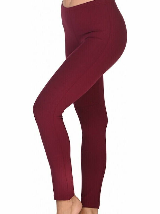 Women's Long Training Legging Burgundy