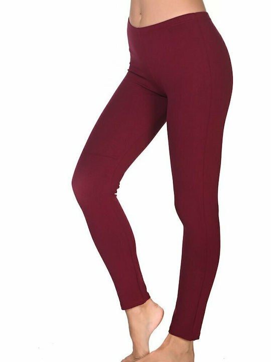 Women's Long Training Legging Burgundy