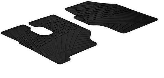 Gledring Front Mats 2pcs for Mercedes-Benz Actros 2003-2011 Black