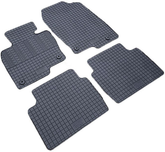 Cik Set of Front and Rear Mats 4pcs for Mazda CX-5 2017+ Black