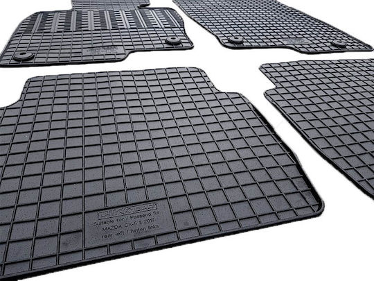 Cik Set of Front and Rear Mats 4pcs for Mazda CX-5 2017+ Black