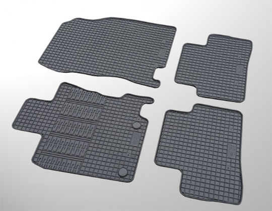 Cik Set of Front and Rear Mats 4pcs for Renault Kadjar 2015 Black