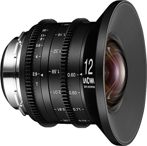 Laowa Full Frame Φωτογραφικός Φακός 12mm T2.9 Zero-D Cine Wide Angle για Canon EF Mount Μαύρος