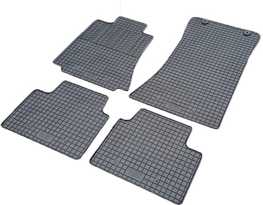 Cik Set of Front and Rear Mats 4pcs for Alfa Romeo Giulia 2015+ Black