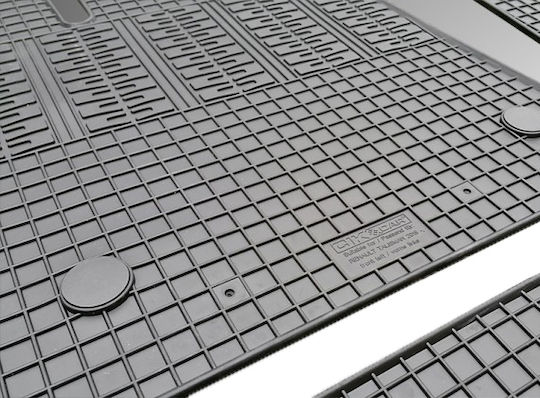 Cik Set of Front and Rear Mats 4pcs for Renault Talisman 2015+ Black