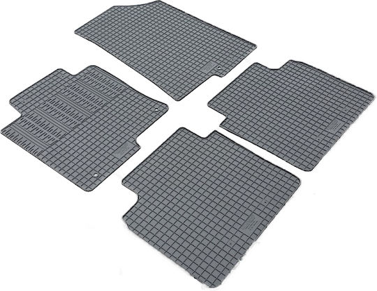 Cik Set of Front and Rear Mats 4pcs for Kia Optima 2015+ Black
